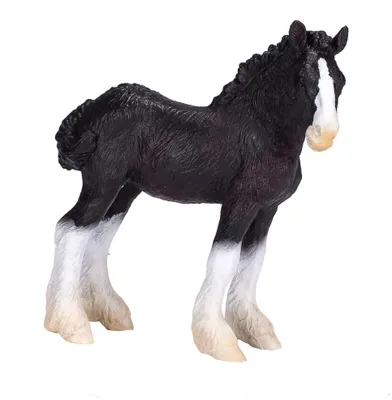 Obrázek produktu pro Mojo Fun Shire Foal, 3 rok/roky, HORSE WORLD, Hnědá, Černá, Bílá, Polyvinylchlorid (PVC)