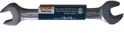 Produktbild von Doppel- Maulschlüssel 18 x 19 DIN 3110 E-Top