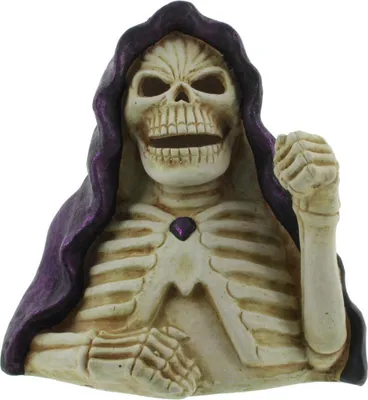 Produktbild von Halloween Dekofigur Totenkopf für LED-Kerze
