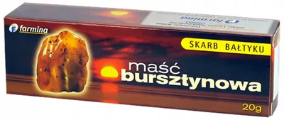 Maść bursztynowa Farmina rozgrzewająca rozluźniająca stany reumatyczne 20g