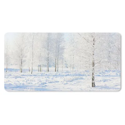 Produktbild von MuchoWow® Mauspad Mousepad Schnee - Bäume - Winter 60x30 cm - Mousepads - Maus Mat - Pad - Mausunterlage - Nachhaltig