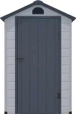 Produktbild von Gartenhaus aus grauem Harz - CESIO - 1.39m²
