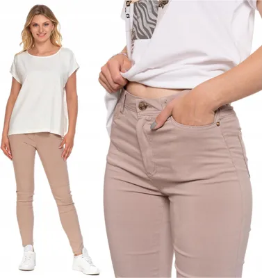 Produktbild von Moraj | Damenhose - Beige - Lang - Viskose - Modisch - Röhrenhose