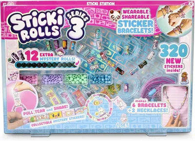 Productafbeelding van Sticki Rolls Sticki Station S3, draagbare deelbare sticker armband sieraden kit