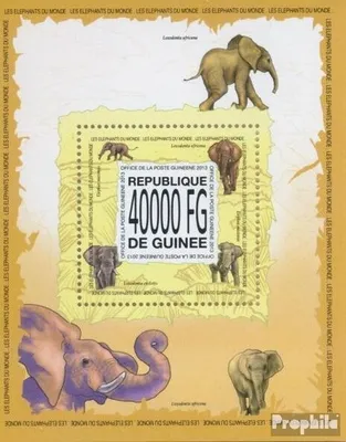 Produktbild von Briefmarken Guinea 2013 Mi Block 2301 (kompl. Ausgabe) postfrisch Elefanten
