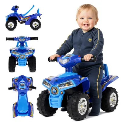 Produktbild von Baby-Rutschauto für einjährige Babys, Quad blau