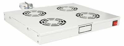 Produktbild von Equip 19" Lüfter für Serverschränke/4xLüfter 1U Ral7035 - Zubehör Stromversorgung - 0,12 m