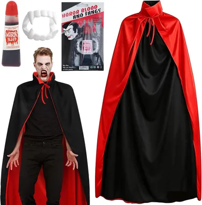 Immagine prodotto di Costume da vampiro per Halloween, taglia standard, ideale per travestimenti spaventosi
