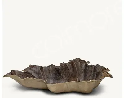 Immagine prodotto di Ciotola decorativa OREVA, dimensioni 64x36x18 cm, color champagne