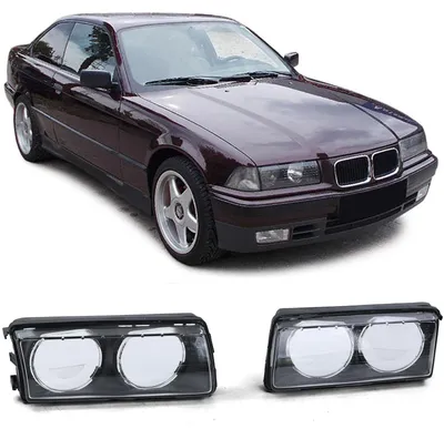 Für BMW 3er E36 1994-2000 Scheinwerfer Glas Streuscheibe LINKS + RECHTS in der Farbe von Carparts-Online GmbH
