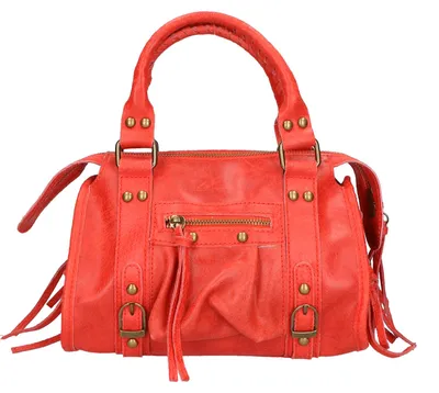 Produktbild von Erisia Damen Schultertasche aus Wildleder, mit Muster, abnehmbarer Trageriemen, hergestellt in Italien
