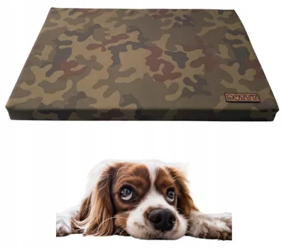 Produktbild von Hundematte DOTTY S 60x40 cm Camouflage – bequemes Hundebett für kleine Hunde, Reisematte Auto & Hundebox, wasserabweisend, robust & waschbar