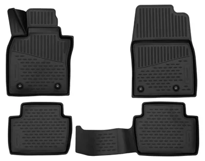 Gummi Fußmatten Set für Mazda CX-30, Bj. 2019-, 4-teilig, schwarz