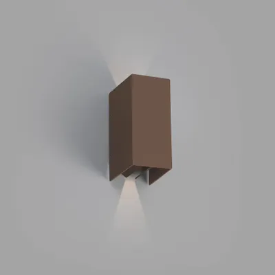 Produktbild von Faro 70268, Wandbeleuchtung für den Außenbereich, Rostfarbe, Aluminium, IP54, I, 6 W