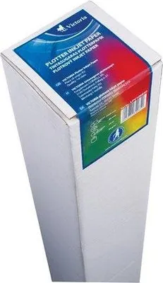 Obrázok produktu pre Papier do plotra, pre atramentové tlačiarne, 297 mm x 90 m, 50 mm dutina, 90 g, VICTORIA