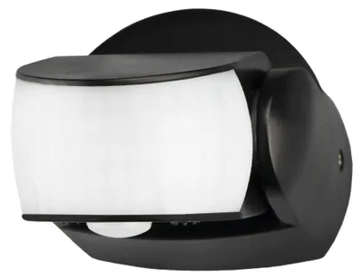 Produktbild von Ledvion Bewegungsmelder Schwarz Aufputz Mit Dämmerungsschalter