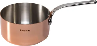Imagen del producto de De Buyer Prima Matera, cacerola de cobre/acero inoxidable, 20 cm, apta para inducción.