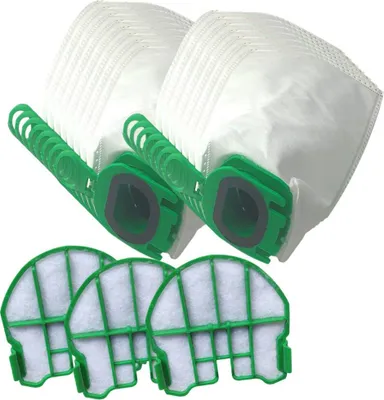 Produktbild von 15 Staubsaugerbeutel  3 Motorfilter geeignet für Kobold VB100, VB 100