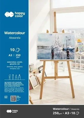 Image de Bloc d'aquarelle ART A3/10K 250g Happy Color - GDD
