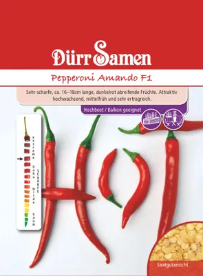 Produktbild von Peperoni Amando F1 | Peperonisamen von Dürr Samen