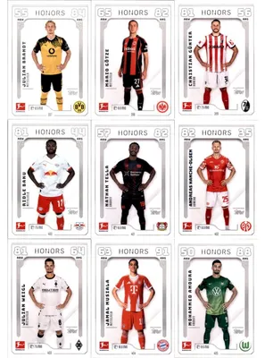 Produktbild von Topps Match Attax Bundesliga - 2025/26 - Alle 9 Honor Karten