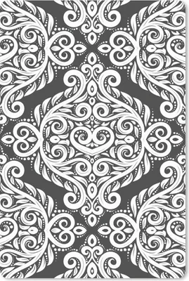 Produktbild von MuchoWow® Mauspad Mousepad Muster - Abstrakt - Weiß 18x27 cm - Mousepads - Maus Mat - Pad - Mausunterlage