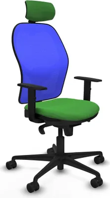 Immagine prodotto di Sedia da ufficio con poggiatesta Piqueras y Crespo 1D036N2 verde