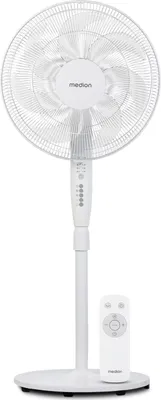 Produktbild von MEDION P21 SF Standventilator mit Fernbedienung (Ventilator leise, 3 Modi Schlafmodus Natur Oszilieren, 3 Geschwindigkeiten, verstellbare Höhe bis zu 130cm groß, Oszillation, Timerfunktion, MD12069)