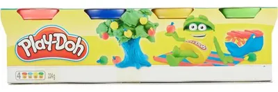 Image de 4 pots couleurs classiques - play doh - pate a modeler - hasbro