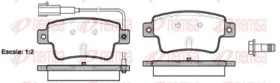 Produktbild von REMSA Bremsbeläge Satz Hinten Bremsklötze für FIAT PUNTO EVO (199) 1198.02