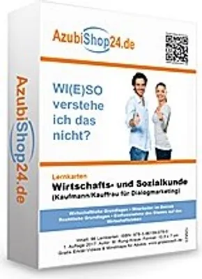 Image de Lernkarten WISO Wirtschafts- und Sozialkunde Kaufmann für Dialogmarketing Prüfungsvorbereitung WISO Prüfung
