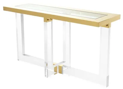 Produktbild von Casa Padrino Konsole / Konsolentisch Gold 140 x 45 x H. 78 cm - Luxus Möbel