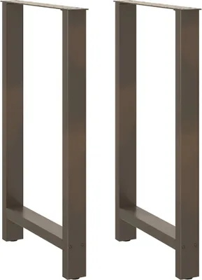 Produktbild von Möbel Bartischbeine Naturstahl 2 Stk. 60x(100-101) cm Stahl - Tischbeine 4013347