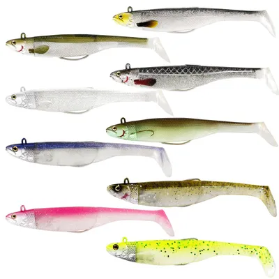 Produktbild von Westin Magic Minnow Jig 42g 14cm - 1 Jigkopf + 2 Gummifische, Farbe:Robocod