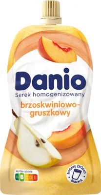 Produktbild von Danio Pfirsich und Birne homogenisierter Käse 120 G