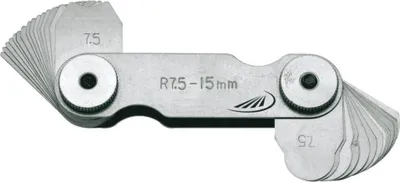 Produktbild von HELIOS PREISSER Radienschablone 17 Blatt, 1,0- 7,0 mm HP