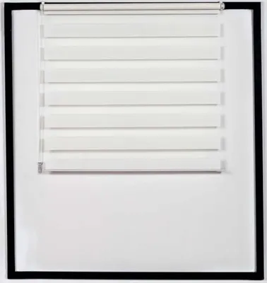 Produktbild von CLP Doppelrollo mit Klemmfix Fixierung ohne Bohren grau 105x150 cm