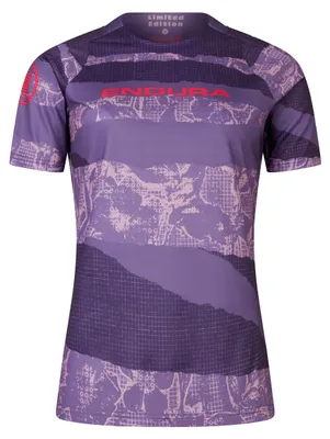 Productafbeelding van Endura Patchwork Dames Ltd Gedrukt S/s T-shirt Bramble - L