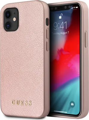 Produktbild von Guess Apple iPhone 12 Mini Pink Back cover case - Iridescent