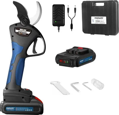 Immagine prodotto di Potatore elettrico, motore senza spazzole, batteria a lunga durata, blu, due batterie