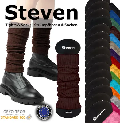 Produktbild von STEVEN 092 Damen Stulpen Beinwärmer Beinstulpen Legwärmer Strümpfe Overknees - Bronze