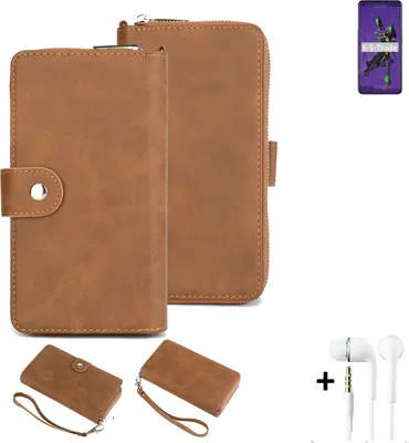 Produktbild von K-S-Trade 2in1 Handyhülle kompatibel mit Oppo Reno Ace 2 EVA + Kopfhörer Schutzhülle & Portemonnee Schutzhülle Tasche Handytasche Case Etui