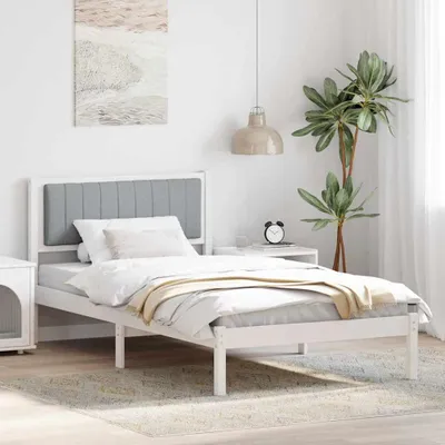 Obrázok produktu pre Maison Exclusive - posteľný rám s čalúneným čelom Svetlosivá 100 x 200 cm
