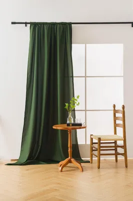 Produktbild von Dunkelgrüner Vorhang OXFORD 140 x 250 cm, Aufhängung: Plisseeband