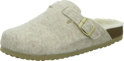 Produktbild von Home Comfort Damen-Pantoffel Grau-Weiß, Farbe:beige/schlamm, EU Größe:38