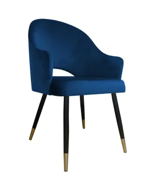 Obrázok produktu pre Stolička JENISEJ VELVET GOLD, tmavomodrá