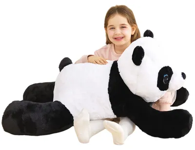 Immagine prodotto di Orsacchiotto panda gigante, peluche, 78 cm, nero