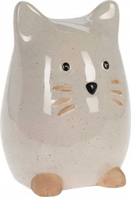 Immagine prodotto di Statuetta di gatto in porcellana 14,3 x 14,5 x 20,5 cm