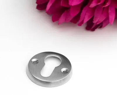 Produktbild von Schlüsselrosette für Haustüren(einzeln) - zeitloses Design |PZ| Nickel matt