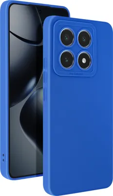 Produktbild von Avizar, SoftGlow Silikonhülle für Xiaomi 14T Pro, geschützte Kamera, Blau